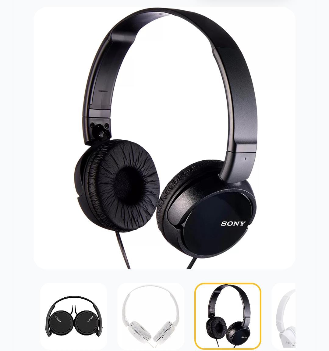 Fone de Ouvido On-Ear Sony MDR-ZX110