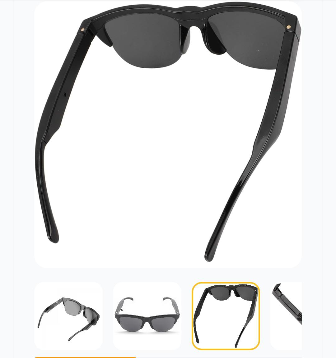 Óculos Inteligente Áudio Estéreo Bluetooth