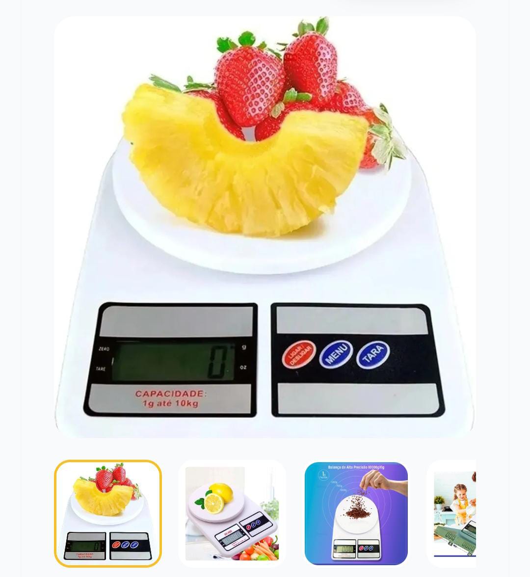 Balança Digital De Precisão Cozinha 10kg Dieta E Nutrição