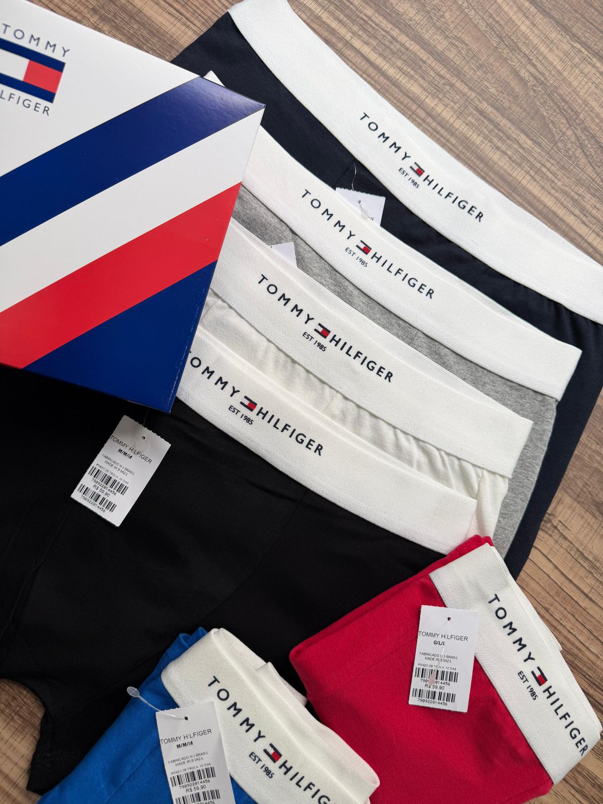 Cueca Calvin e Tommy 6 peças mista ou não