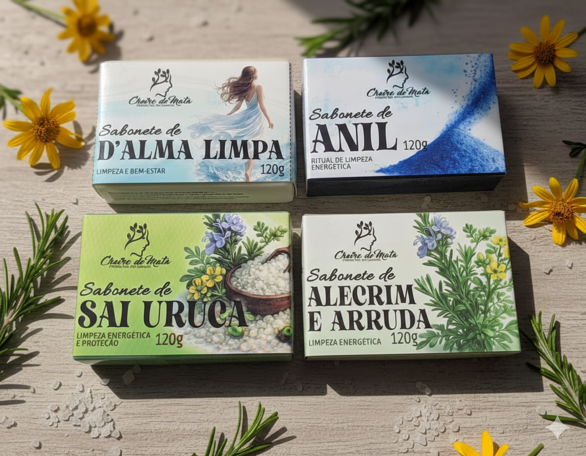 Kit Sabonetes Energéticos – Limpeza e Proteção Espiritual ✨ - Foto 1