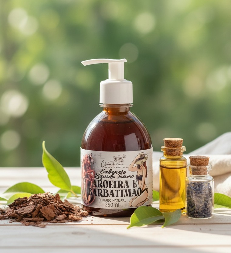 Sabonete Líquido Íntimo de Aroeira e Barbatimão — Equilíbrio, Proteção e Conforto - Foto 1