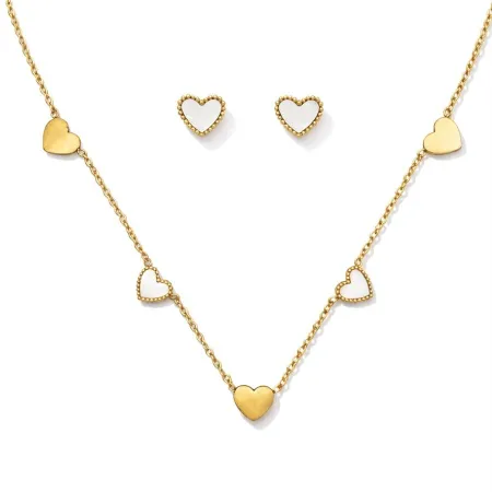 Conjunto banho Coração resinado e liso