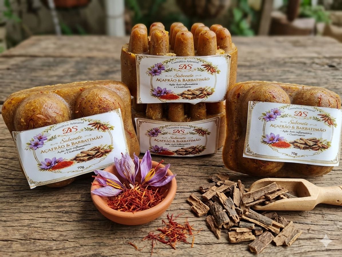 Sabonete de Açafrão com Barbatimão - Foto 1
